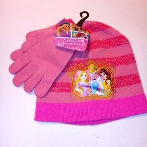 🆕 Disney Princess Hat and Gloves Set